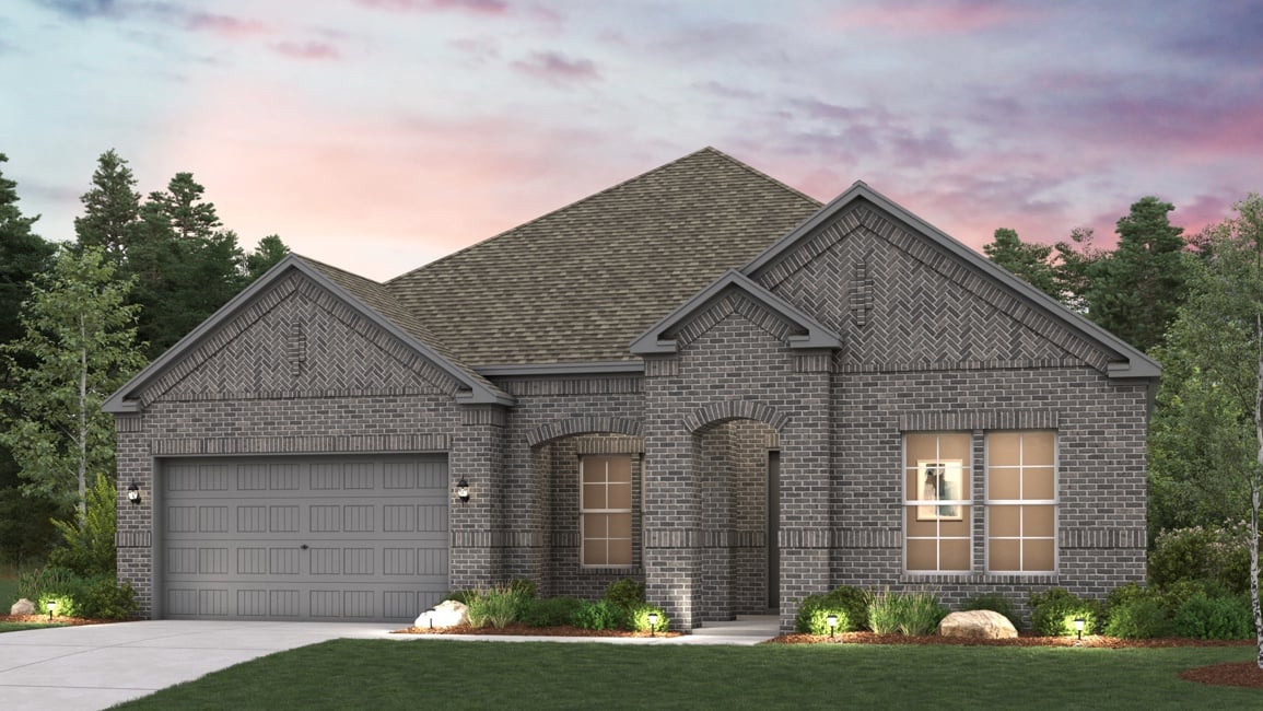 A house with a garage.
