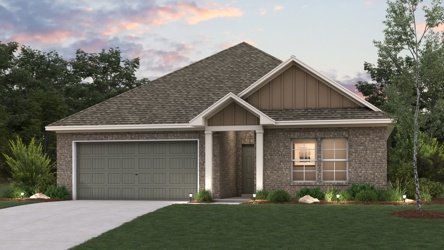 A house with a garage.