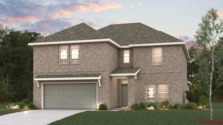 A house with a garage.