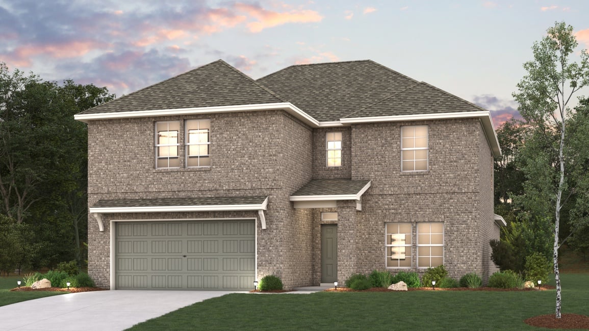A house with a garage.