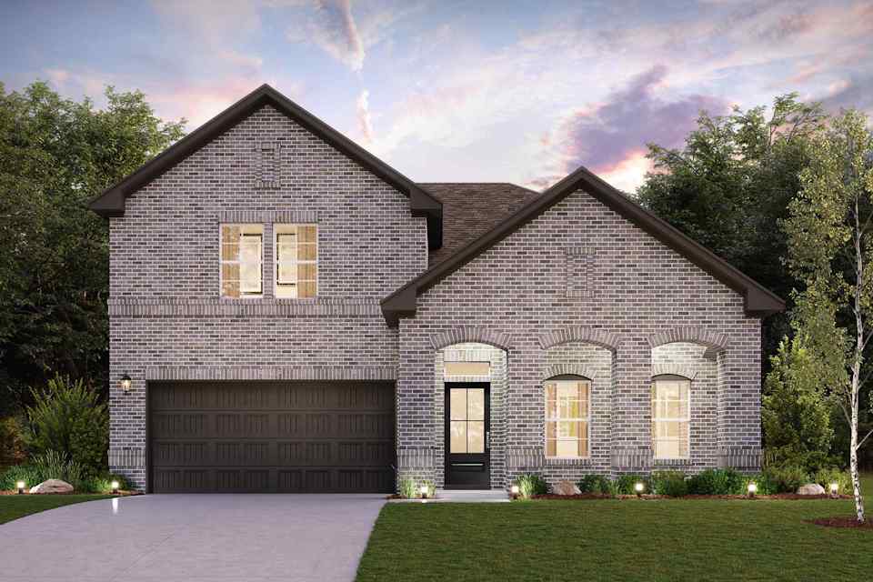 A house with a garage.