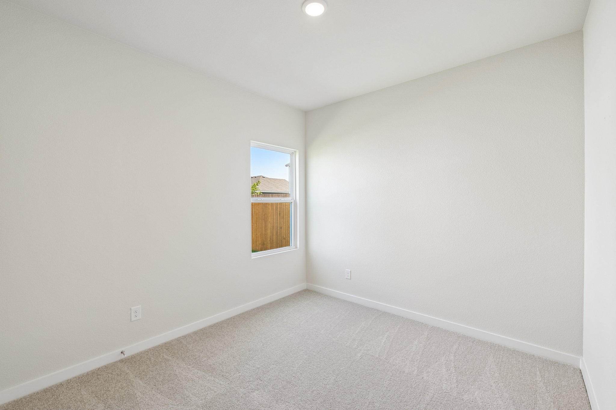 A room with a window.