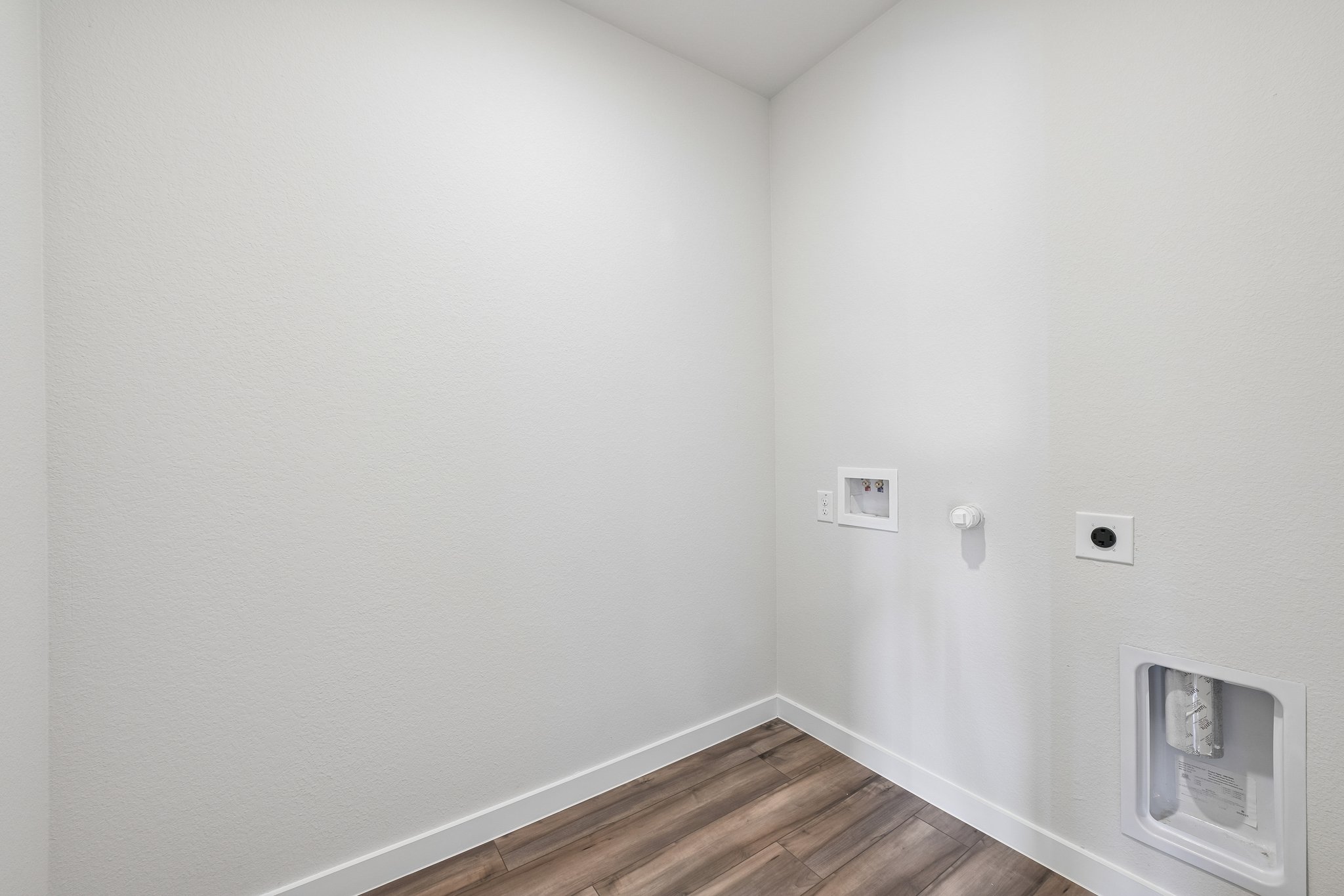 A room with white walls.