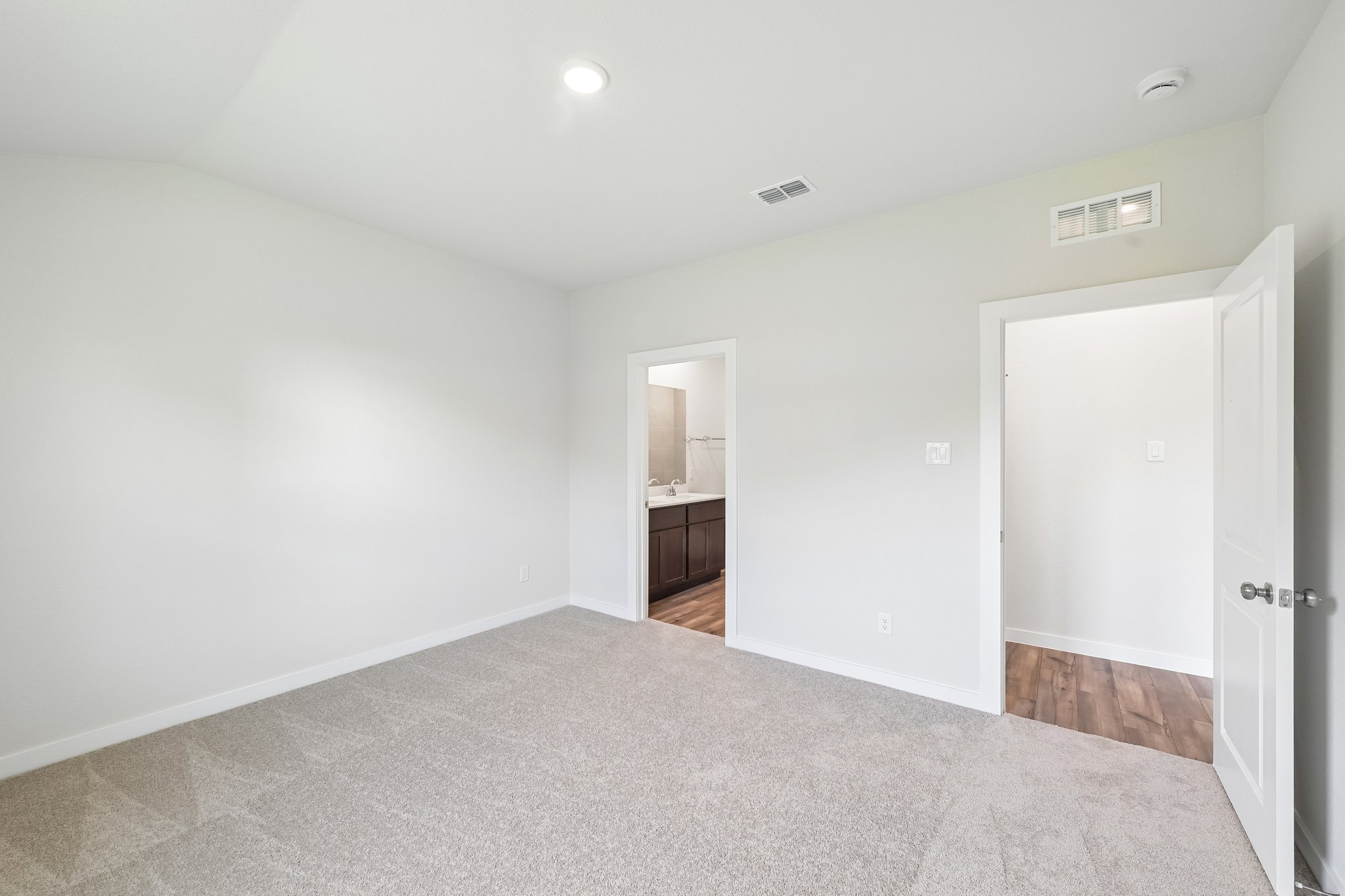 A room with white walls.
