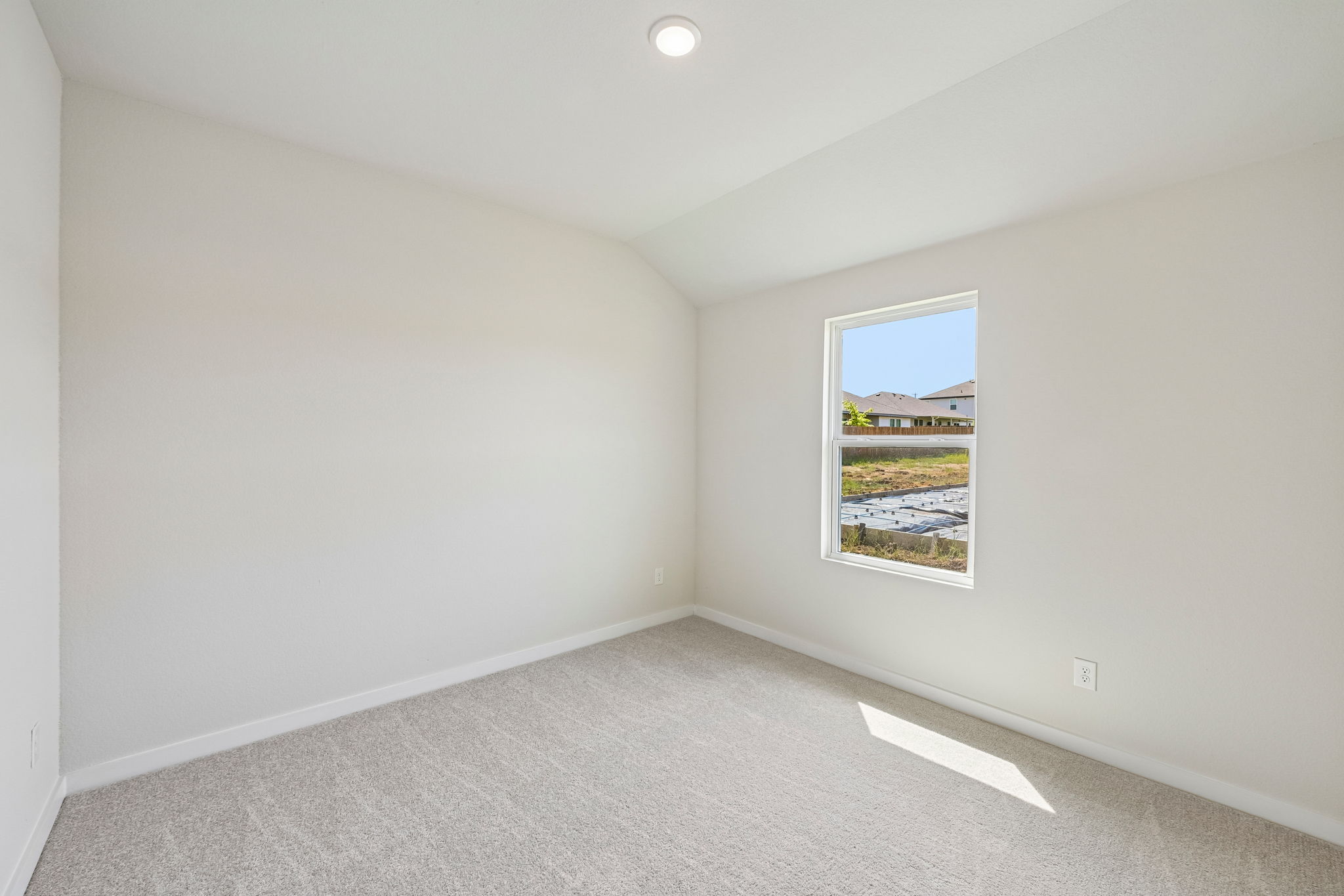 A room with a window.