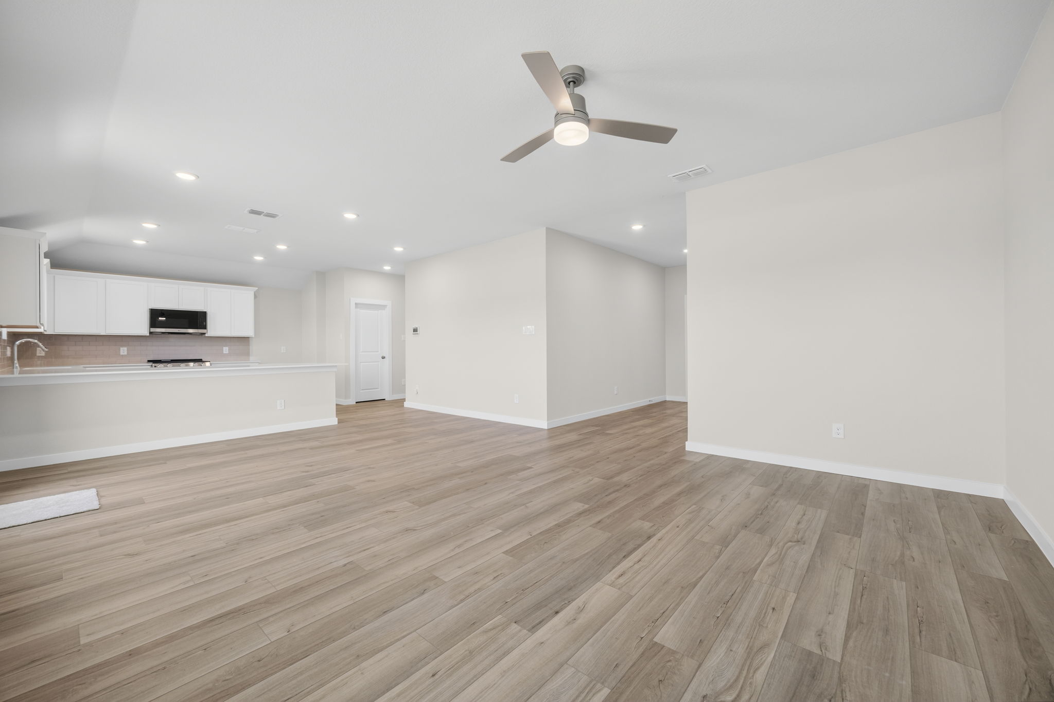 A large empty kitchen.
