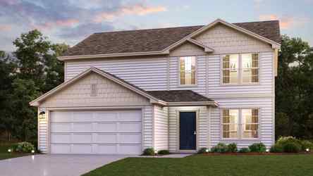 A house with a garage.