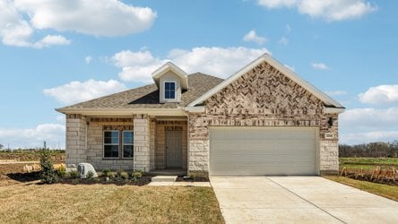 A house with a garage.