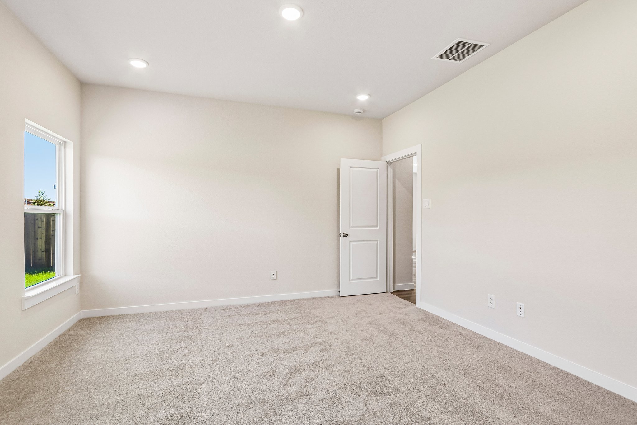 A room with white walls.