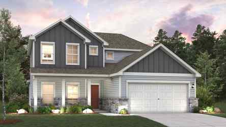 A house with a garage.