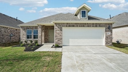 A house with a garage.