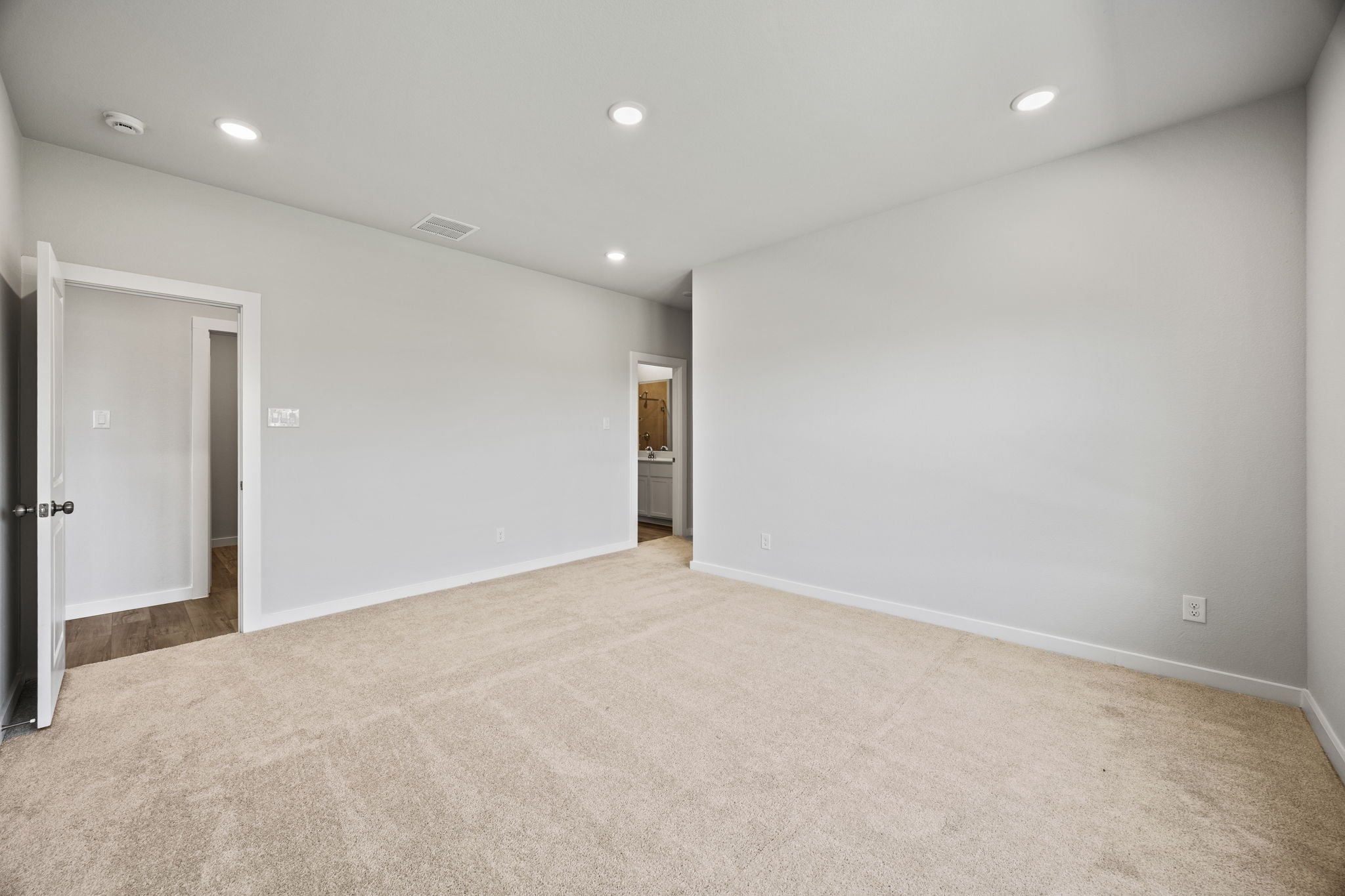 A room with white walls.