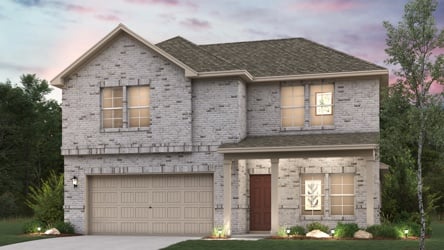 A house with a garage.