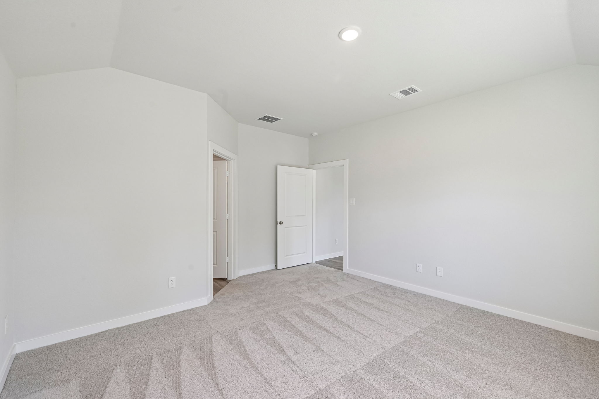 A room with white walls.