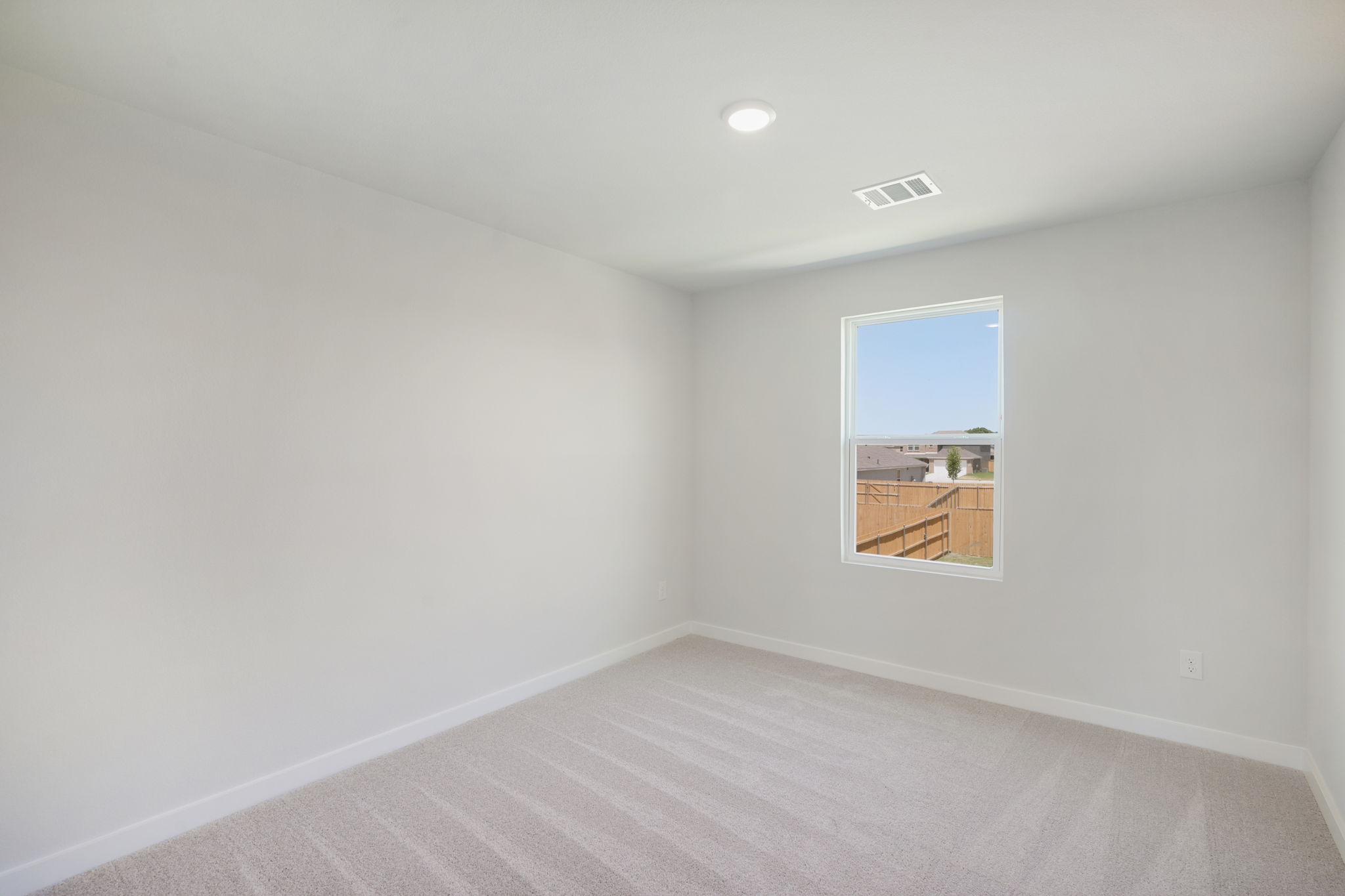 A room with a window.