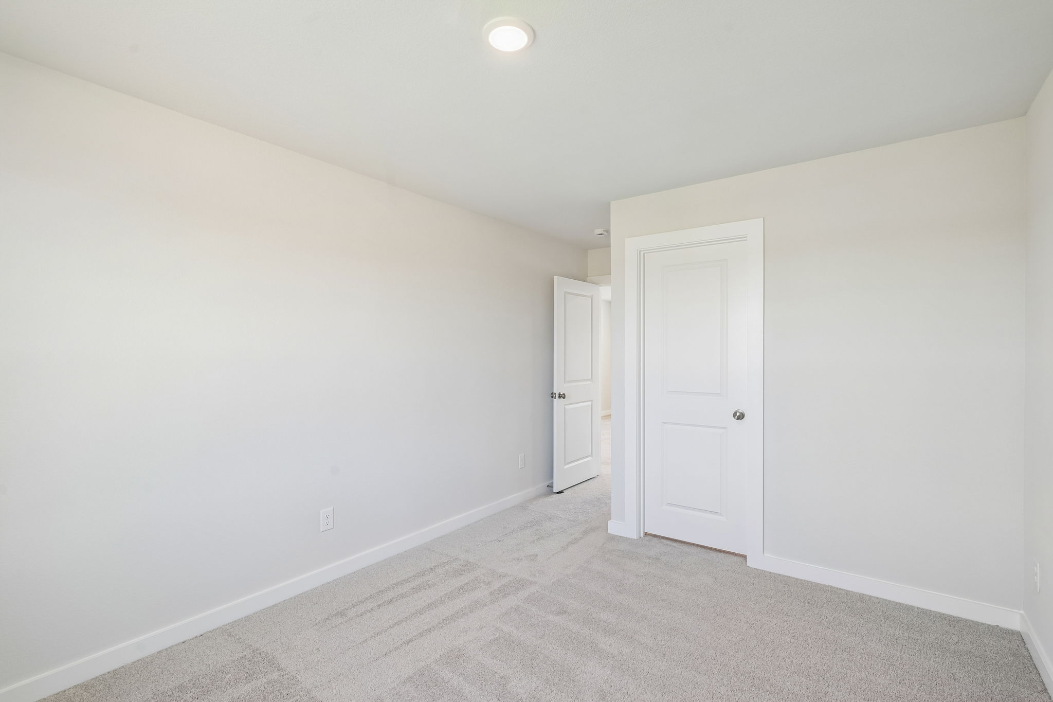 A room with white walls.
