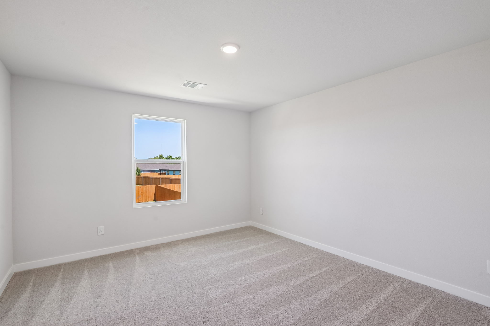 A room with a window.
