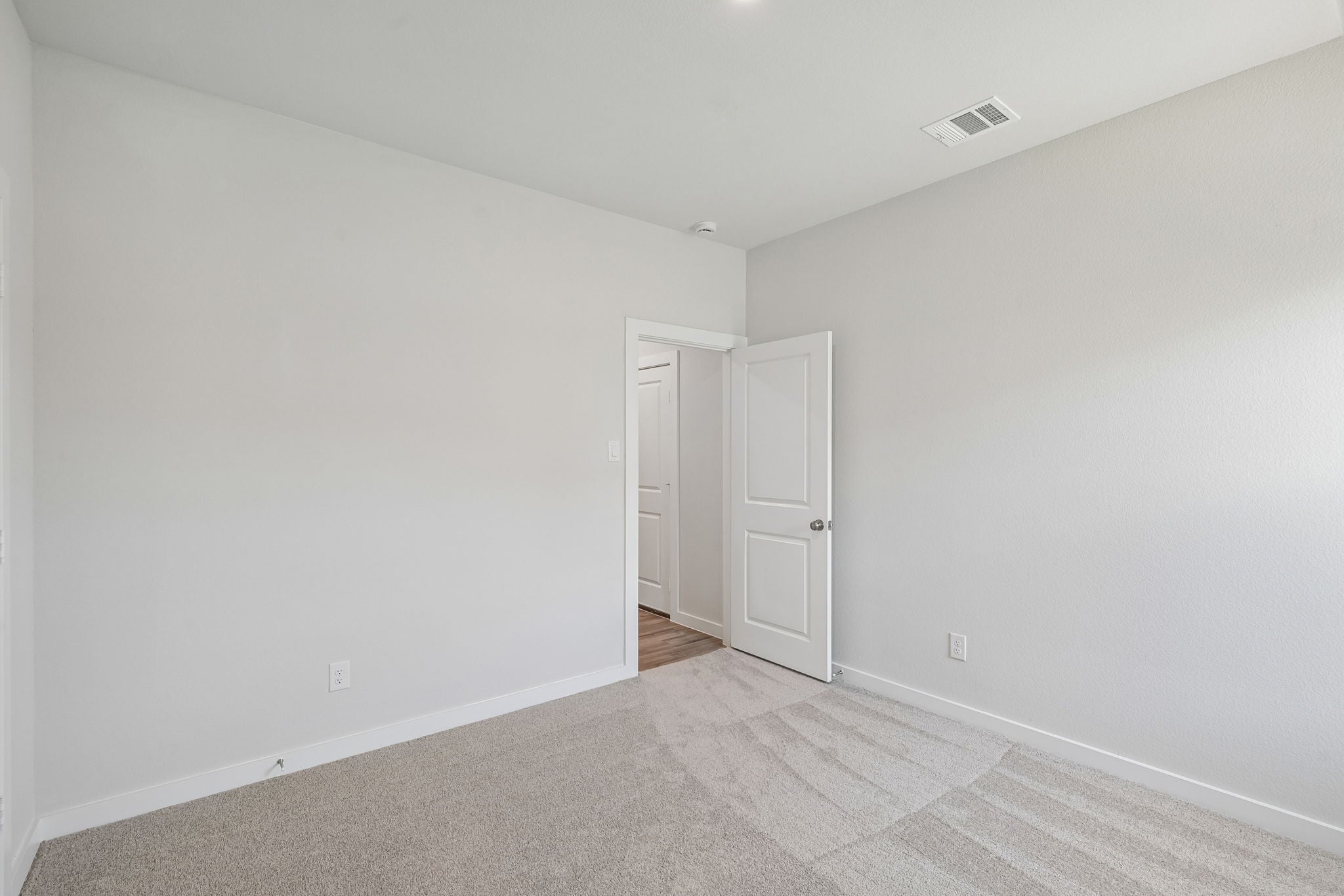 A room with white walls.