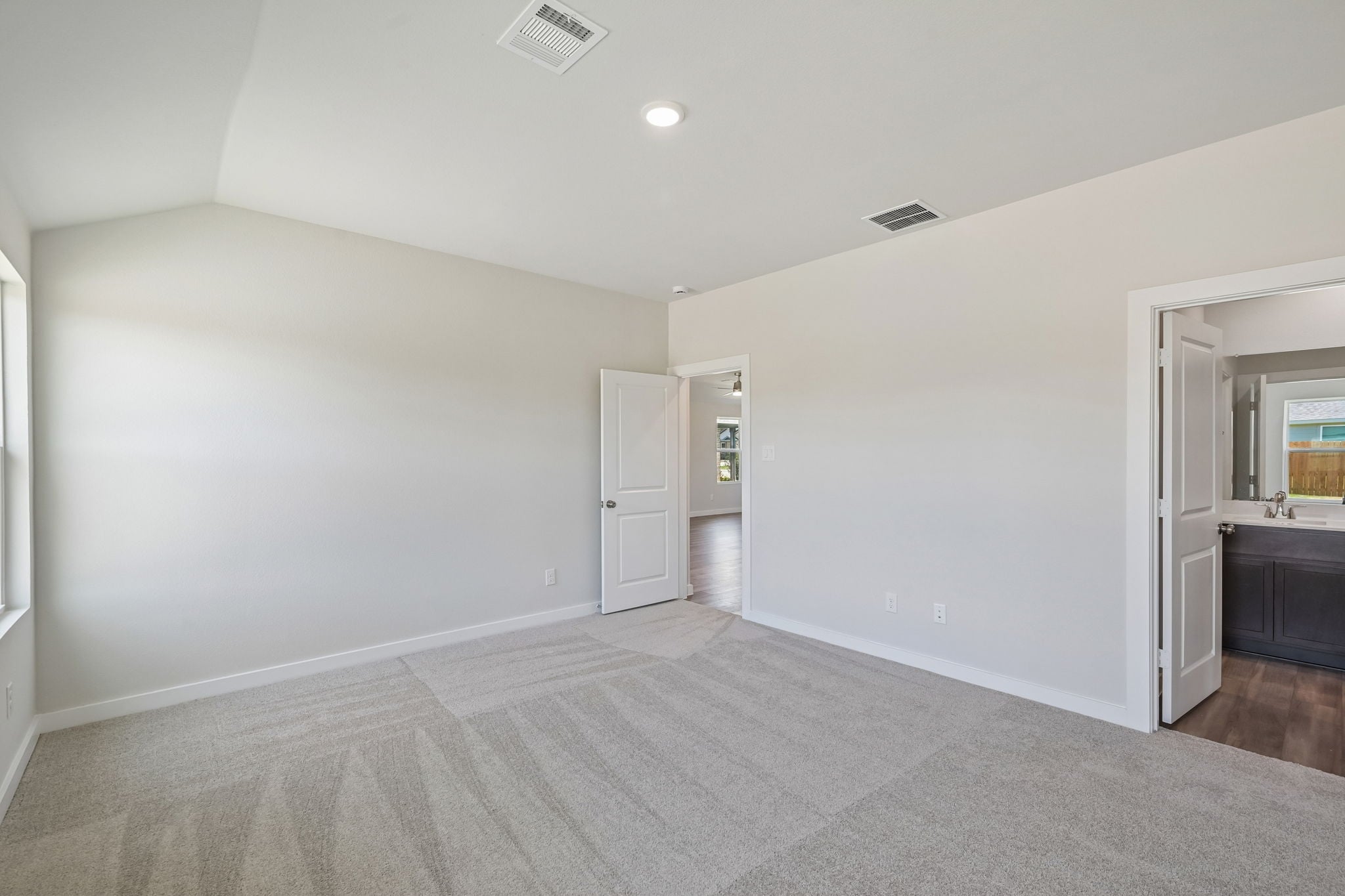 A room with white walls.