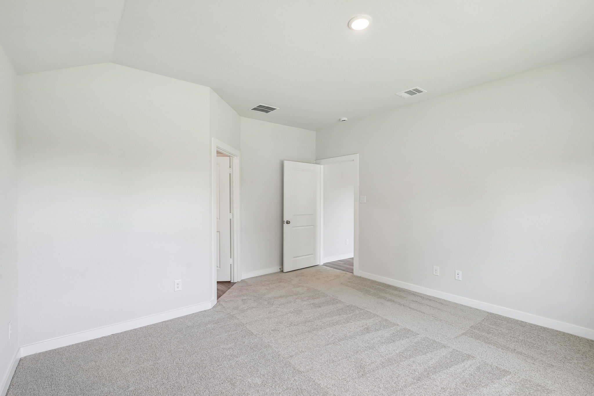 A room with white walls.