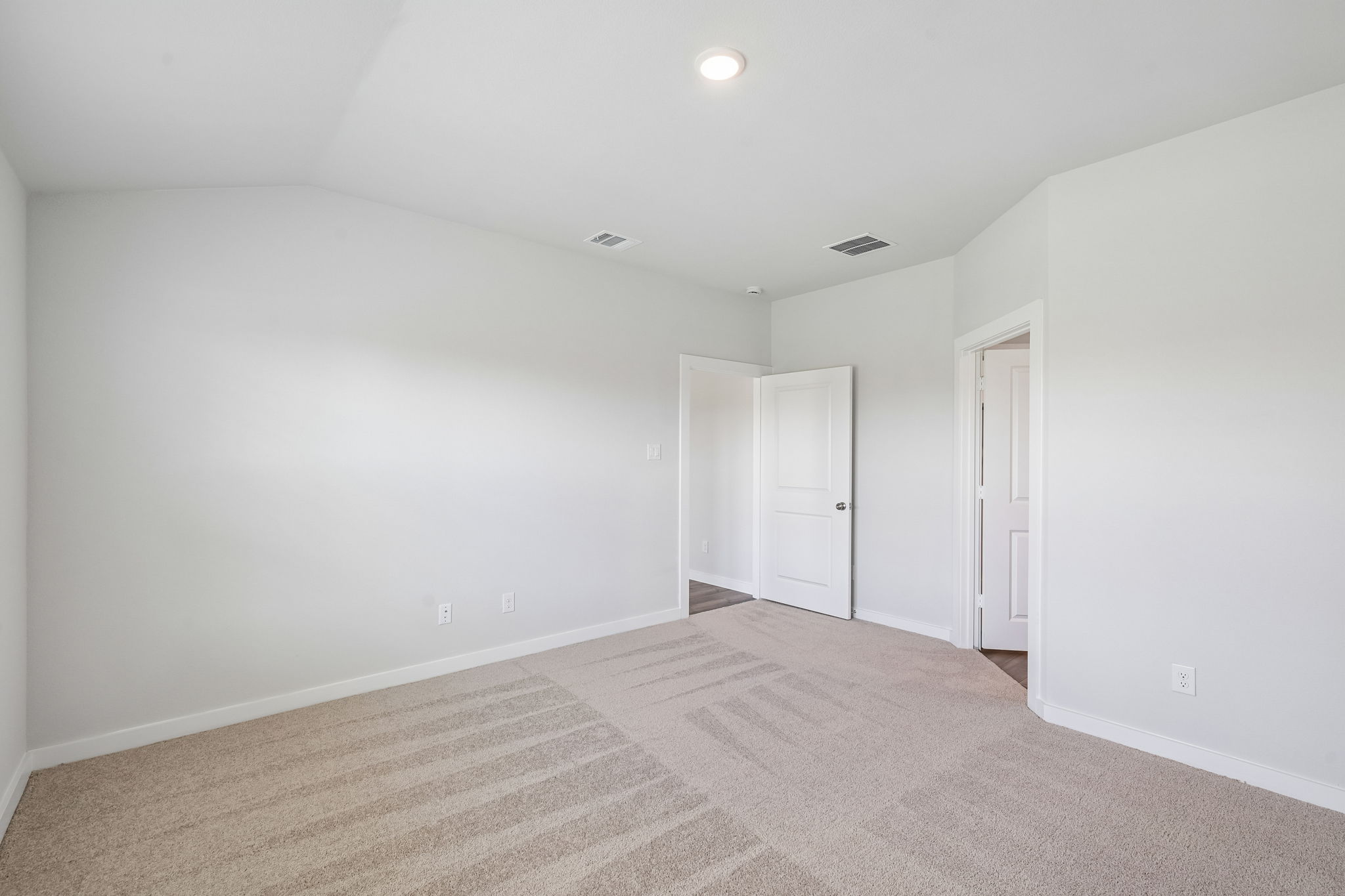 A room with white walls.