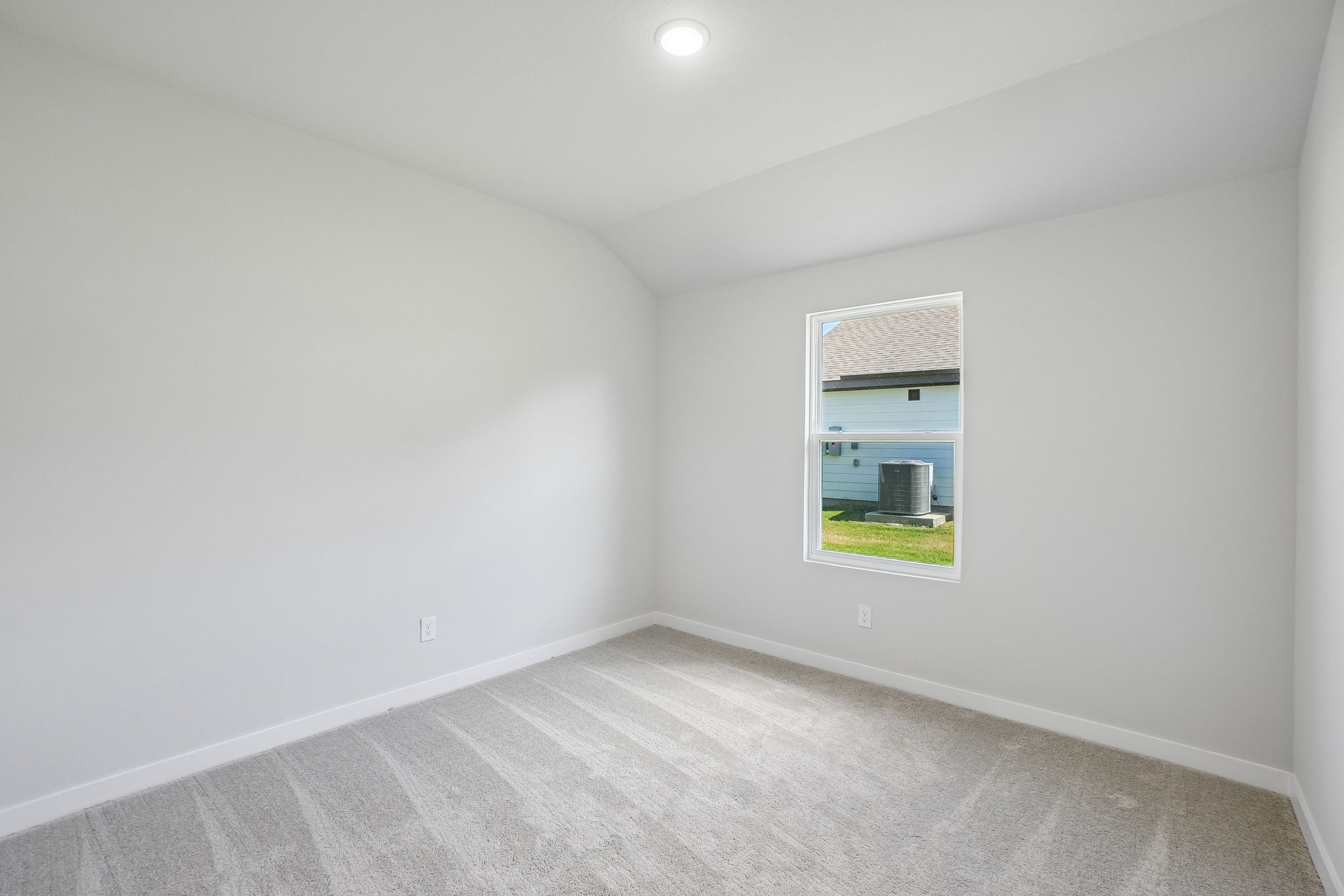 A room with a window.