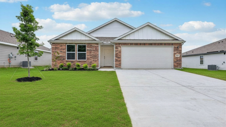 A house with a driveway.