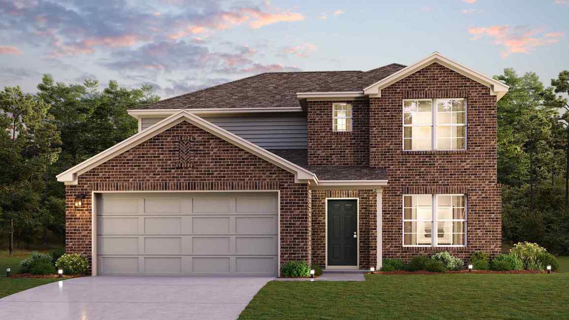 A house with a garage.