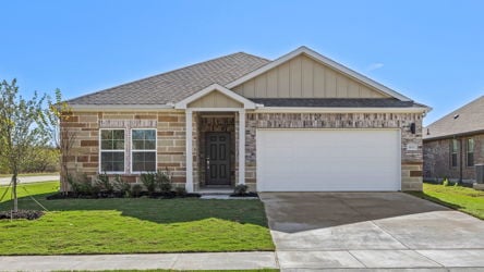 A house with a garage.