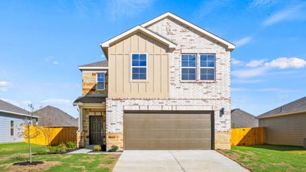A house with a garage.