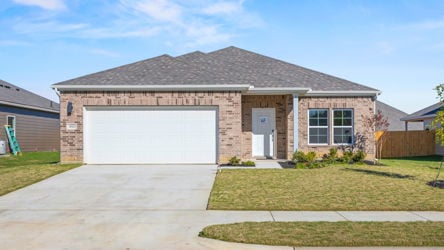 A house with a garage.
