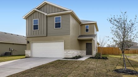 A house with a garage.