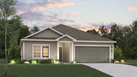 A house with a driveway.