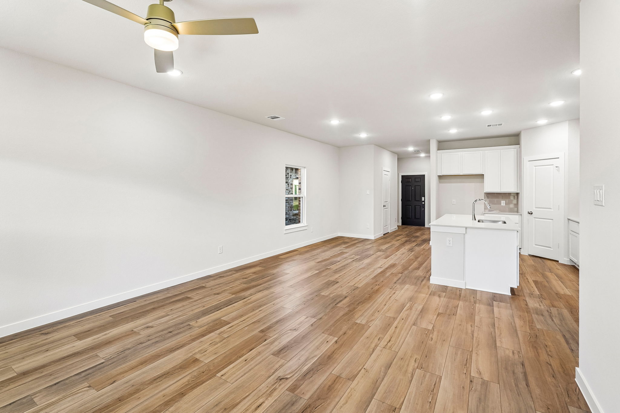 A large empty kitchen.