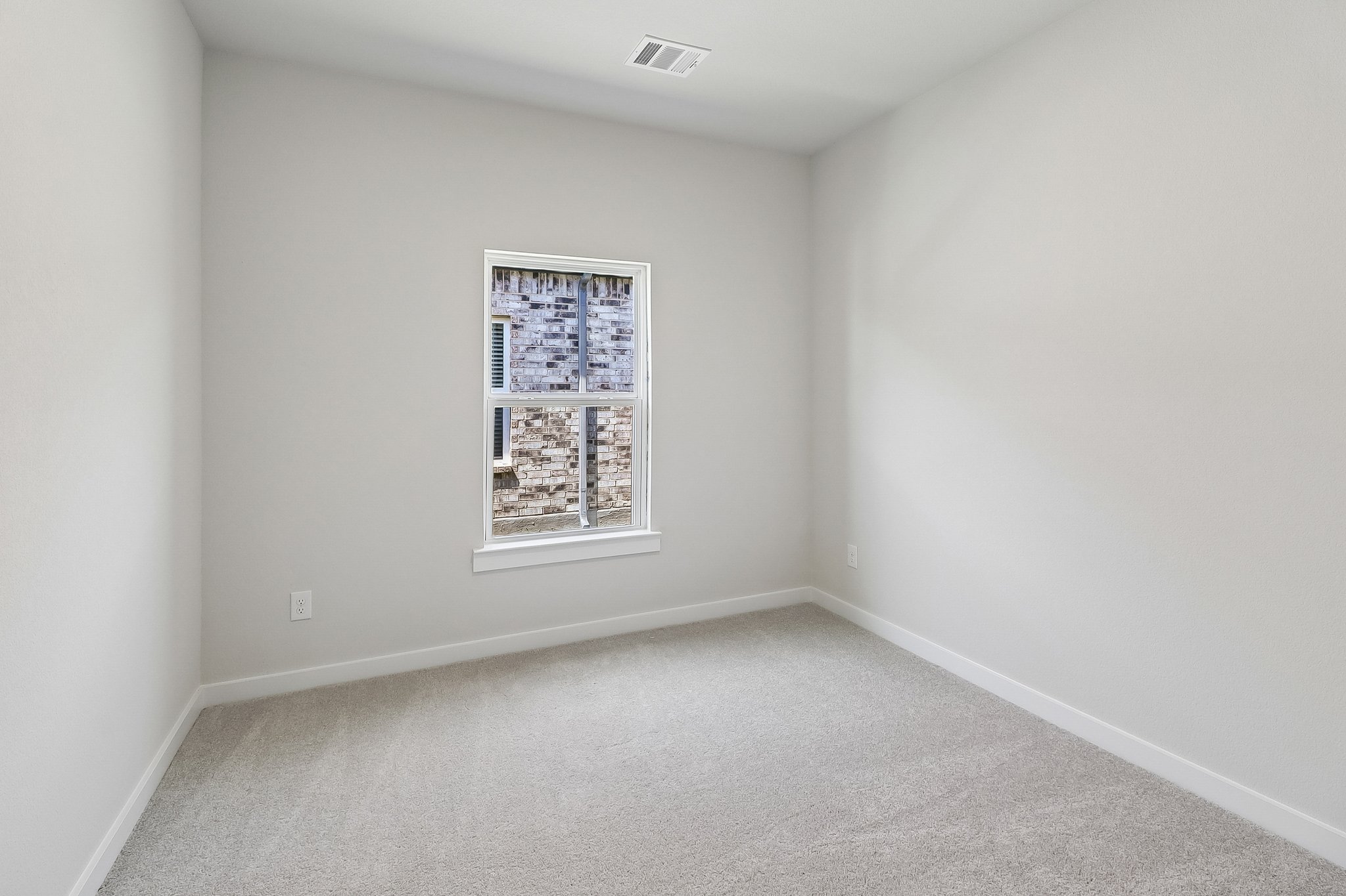 A room with a window.