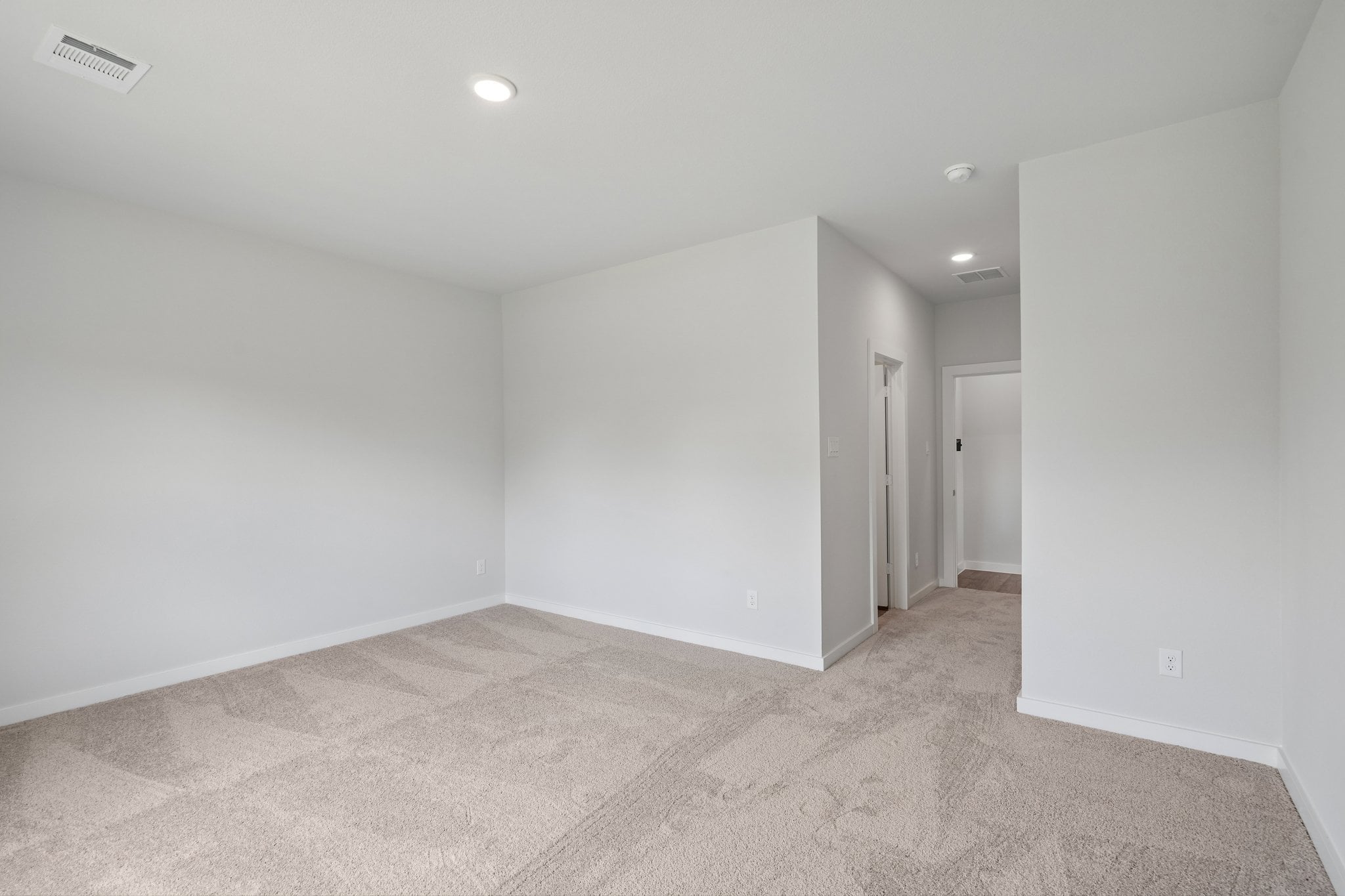 A room with white walls.