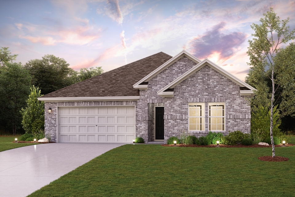 A house with a garage.