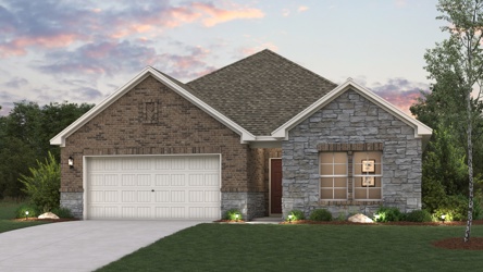 A house with a garage.