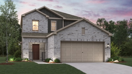 A house with a garage.