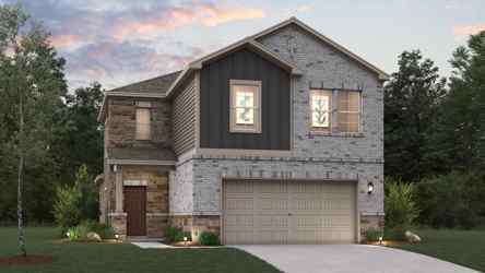 A house with a garage.