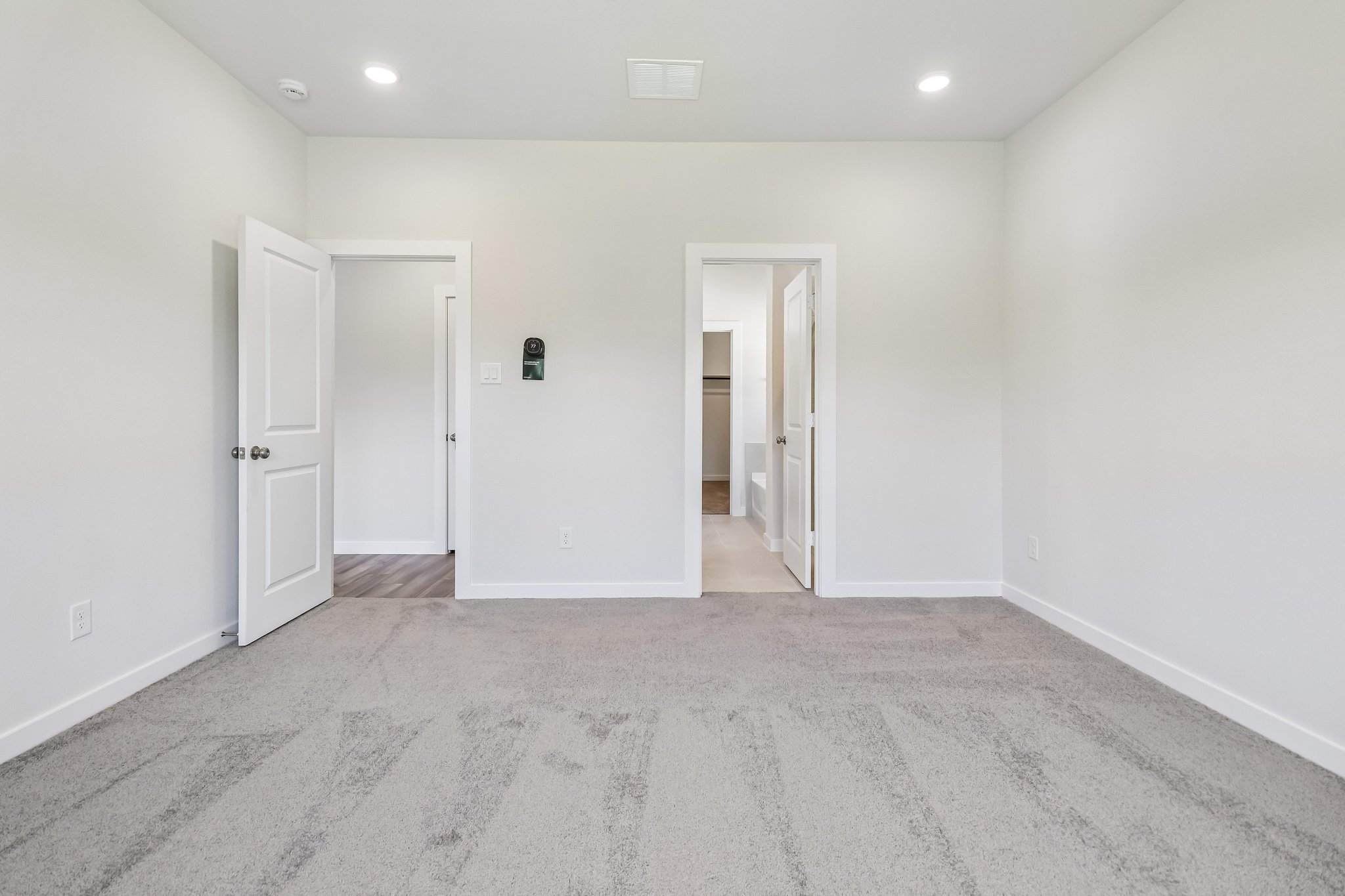 A room with white walls.