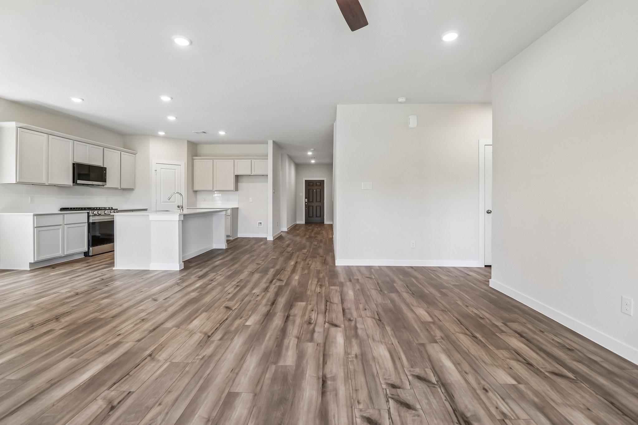 A large empty kitchen.