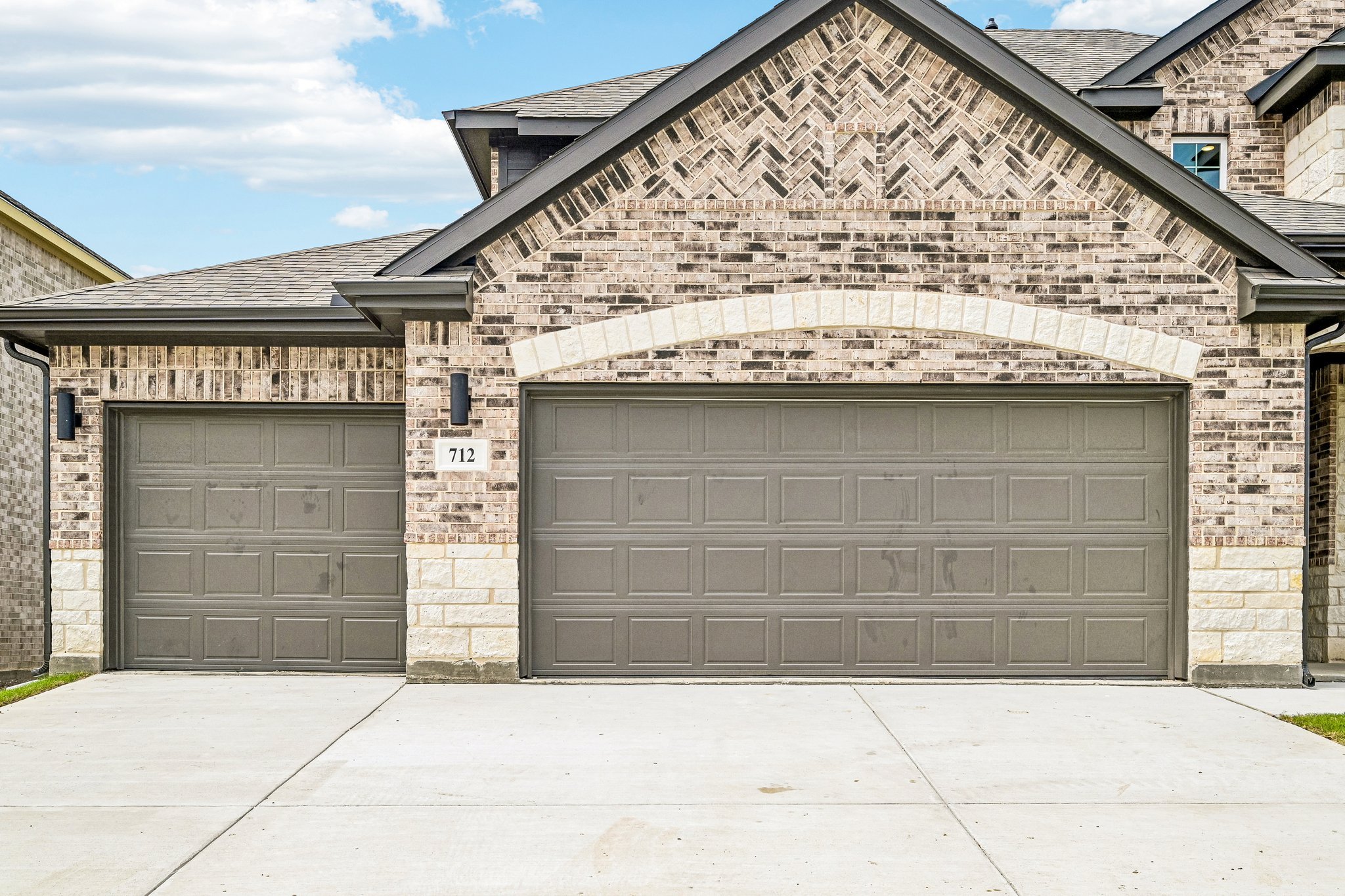 A garage with a garage.