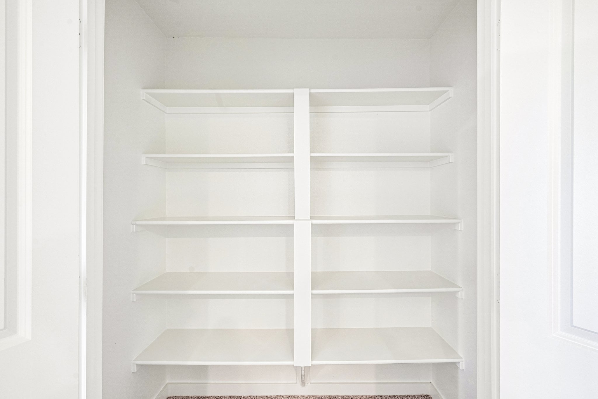 A white shelving unit.