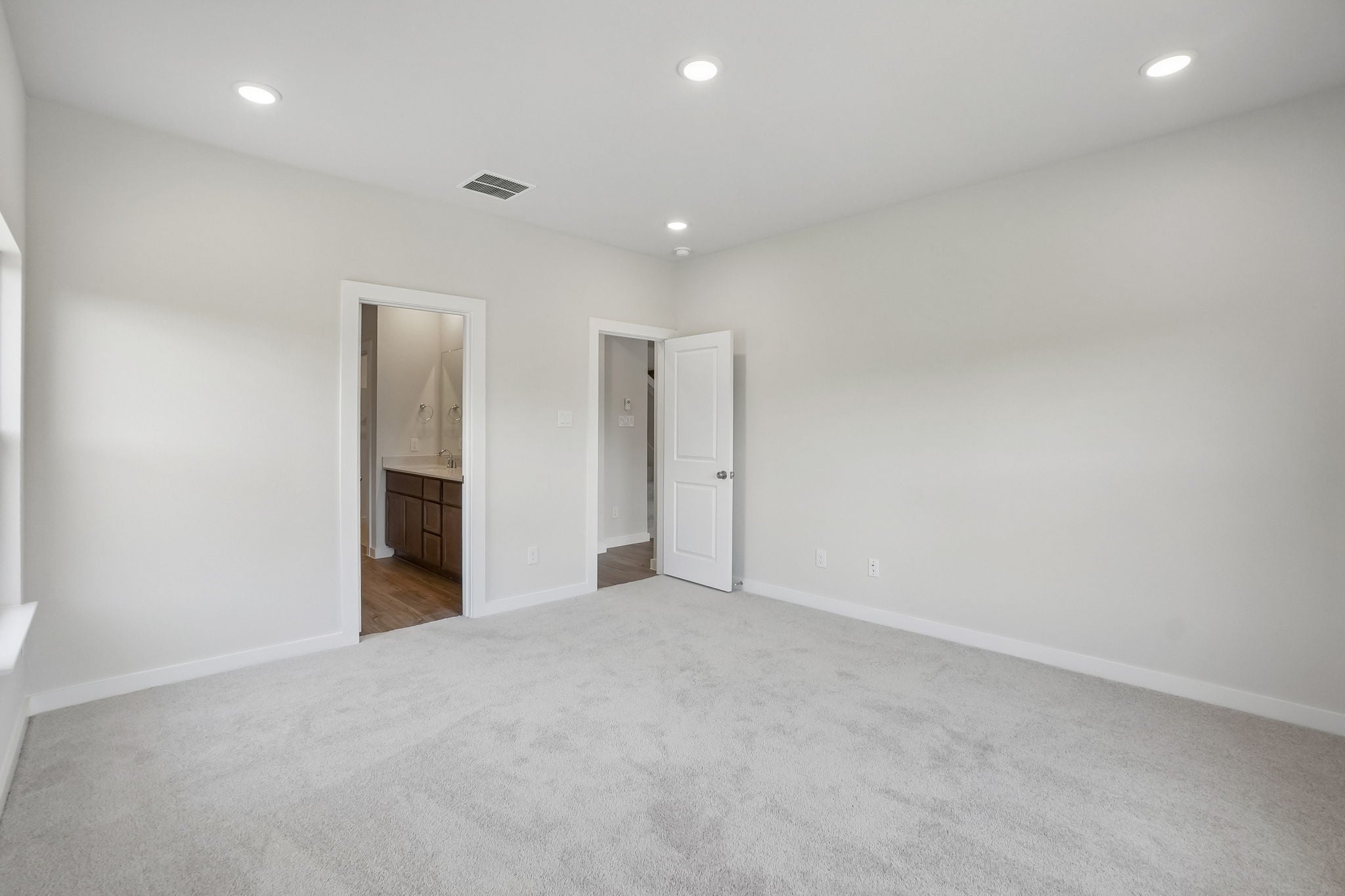 A room with white walls.
