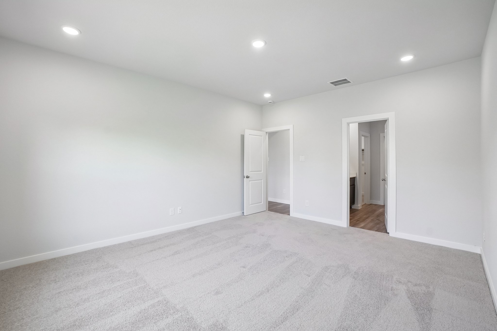 A room with white walls.