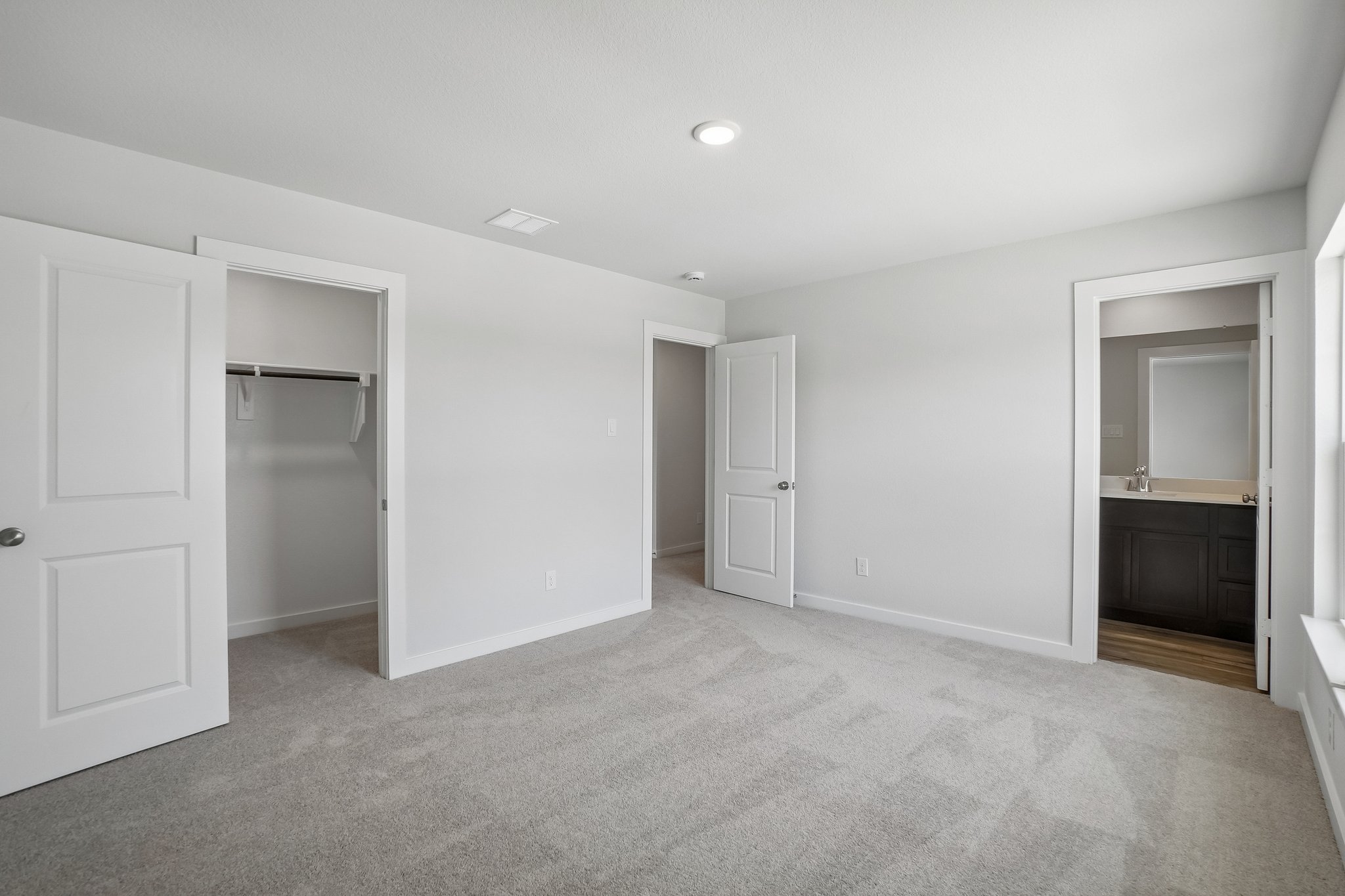 A room with white walls.