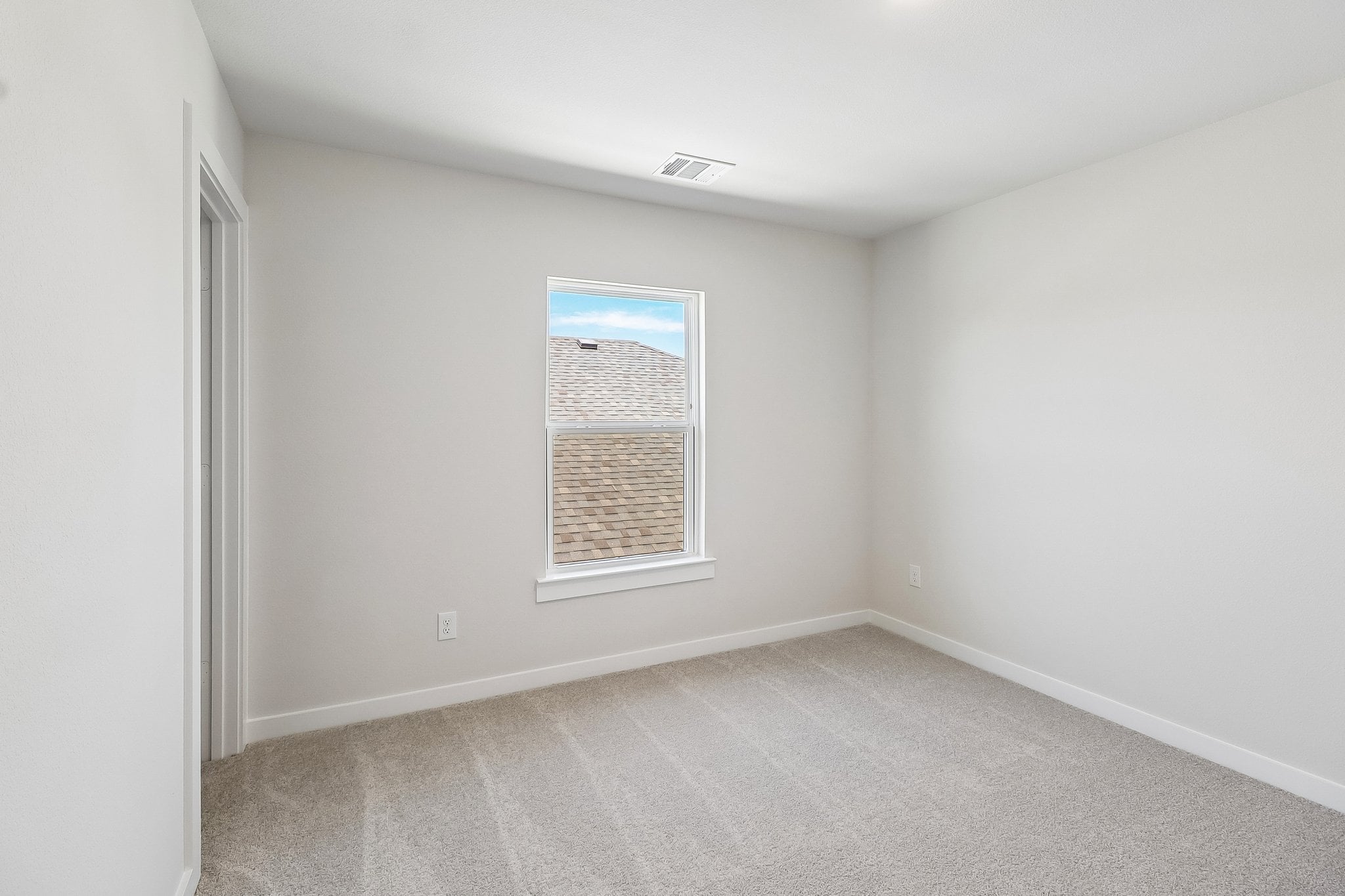 A room with a window.