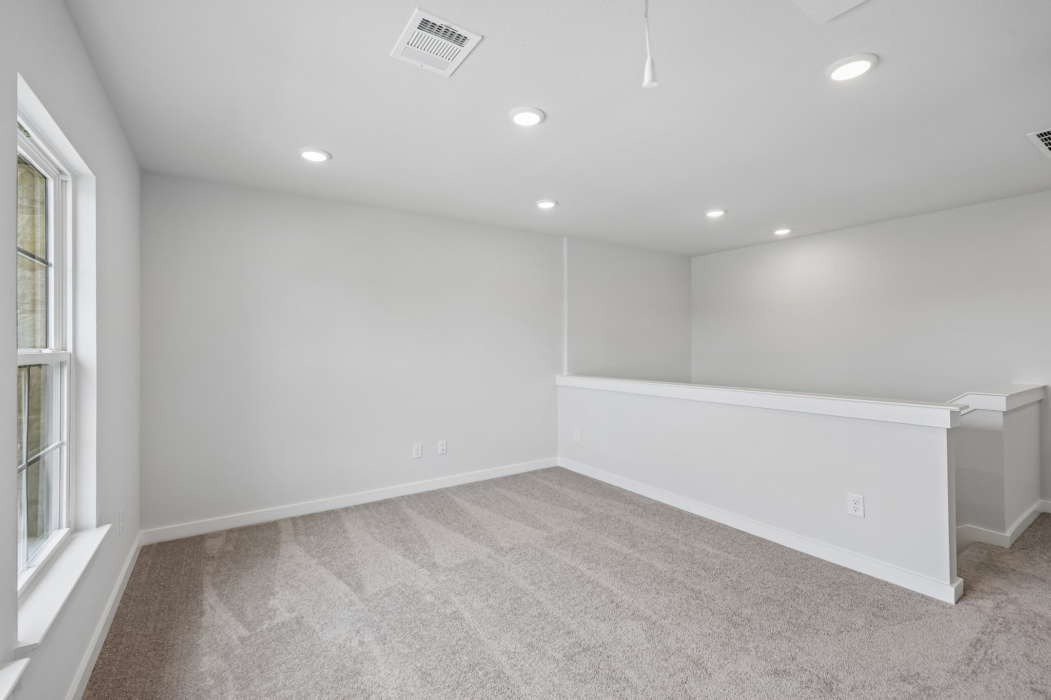 A room with white walls.