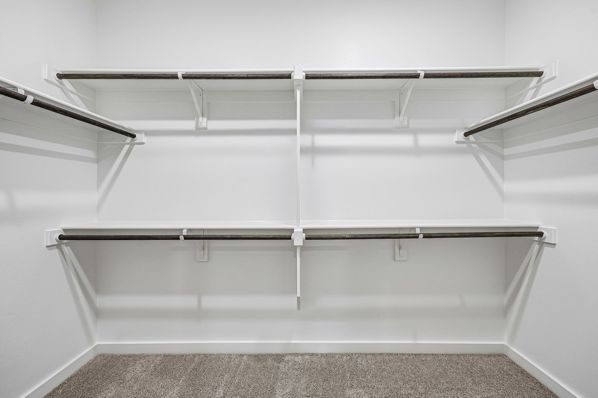 A set of metal shelves.